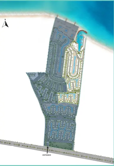 المخطط العام لمشروع سولت مارينا